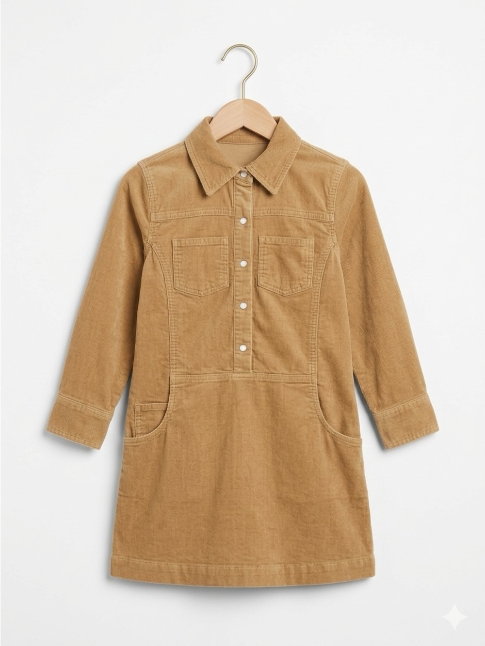 Old Navy Kids Girls tan corduroy Dress Fall Wardrobe Neutral
